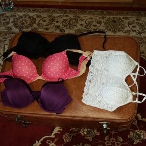 4 bra lot! 36B/med bralette